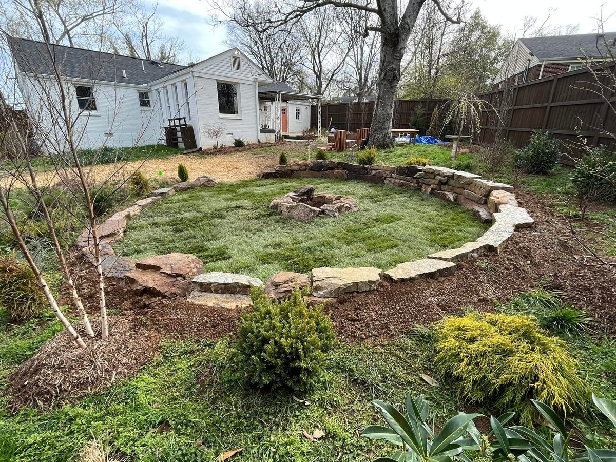Natural Stone Hardscape for Real Deal Lawn Care in Goodlettsville, TN
