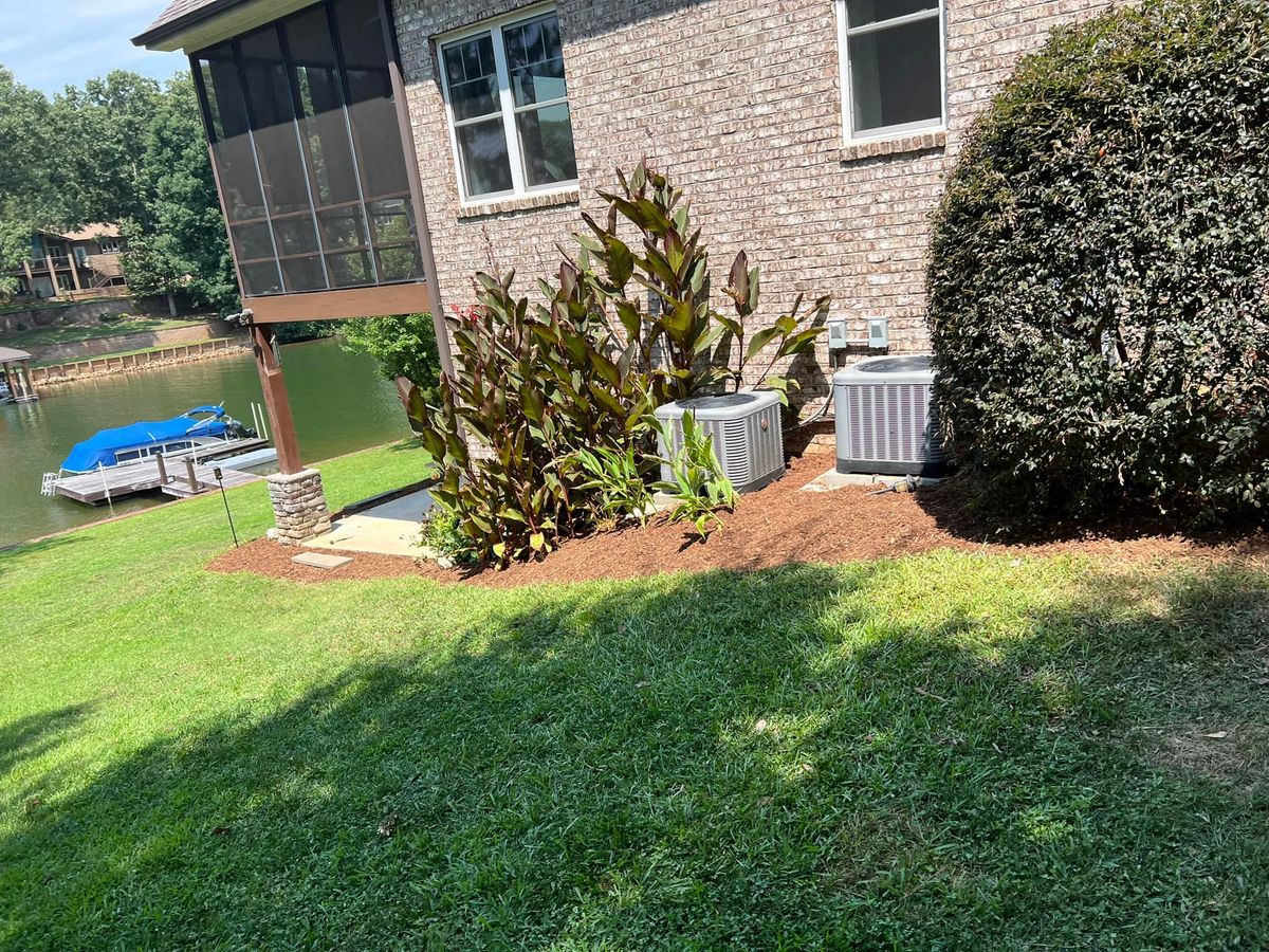 Mulch Installation for Foothills Lawn and Landscape in North Carolina, NC