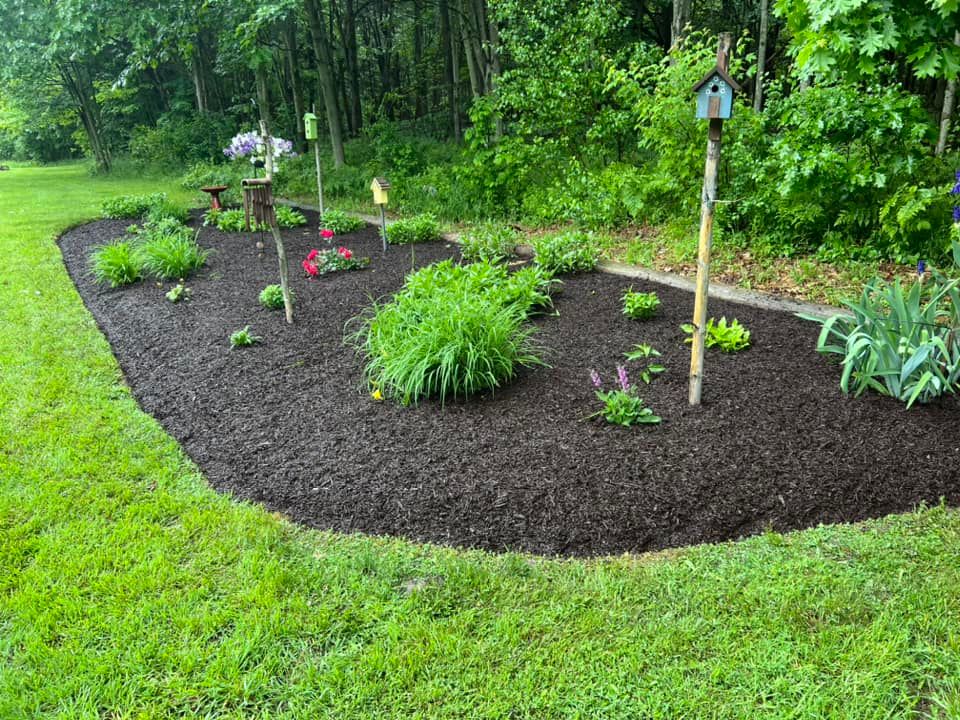 Mulch Installation for Denicola’s Lawn Care in Oxbow,  NY