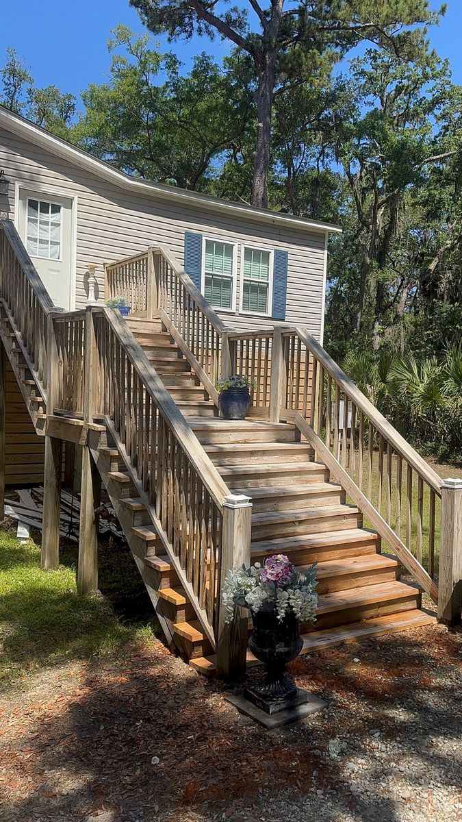 Deck & Patio Cleaning for Patriot Soft Wash LLC in Beaufort, SC