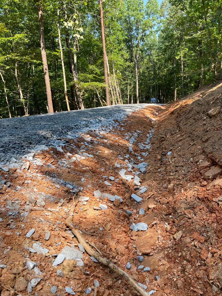 Road work for Lanier Excavating LLC in Bedford County, VA