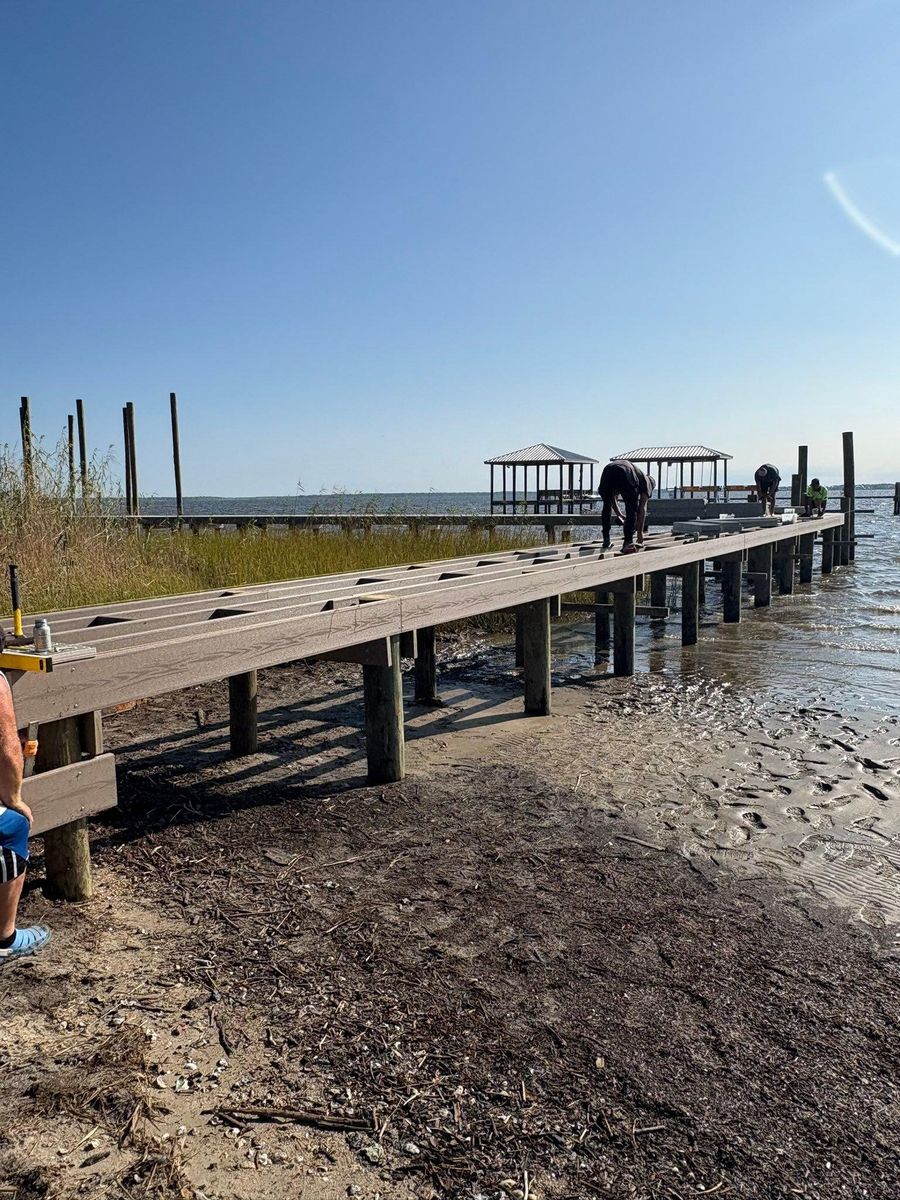 New Dock Construction for Coastal Marine Construction in Bay St. Louis, MS