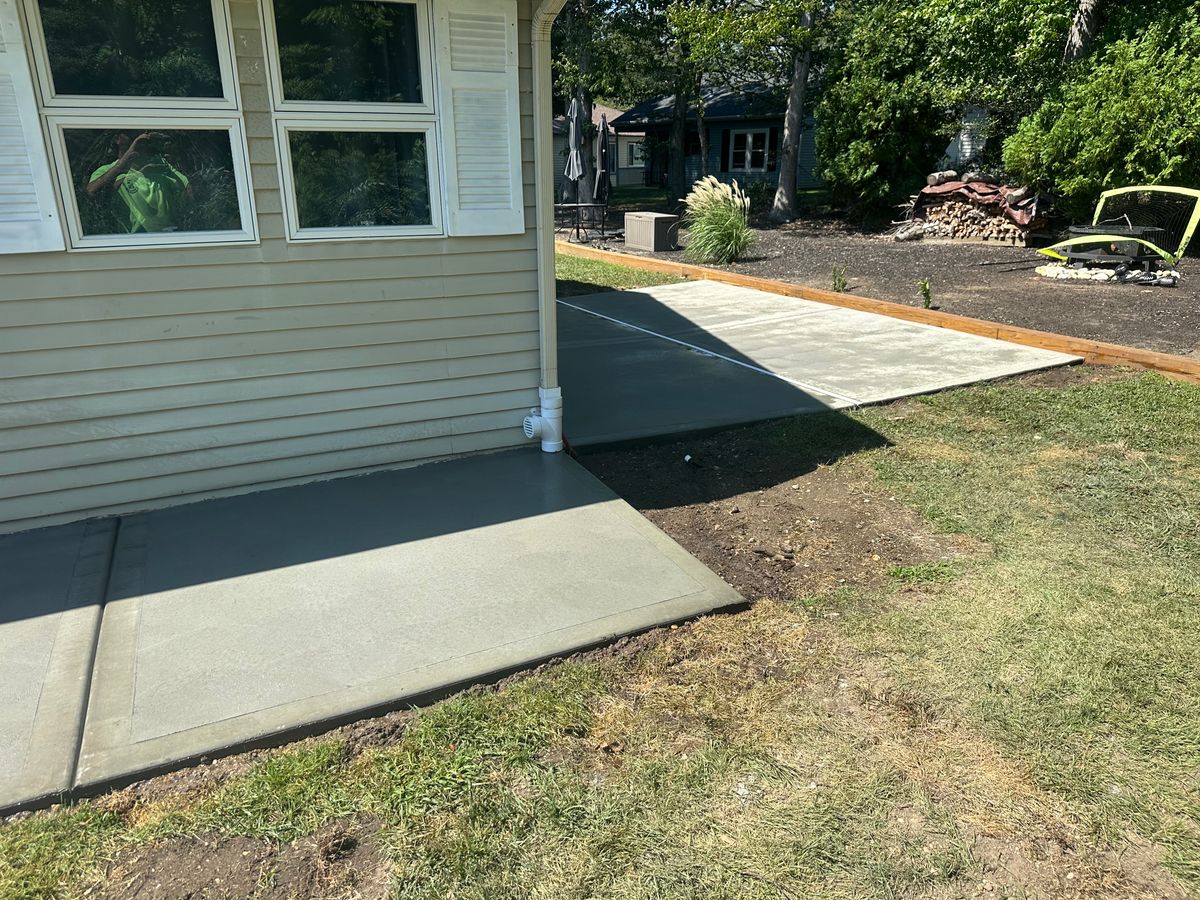 Stamped Concrete Installation for DiDaniele Masonry in Tuckerton, NJ