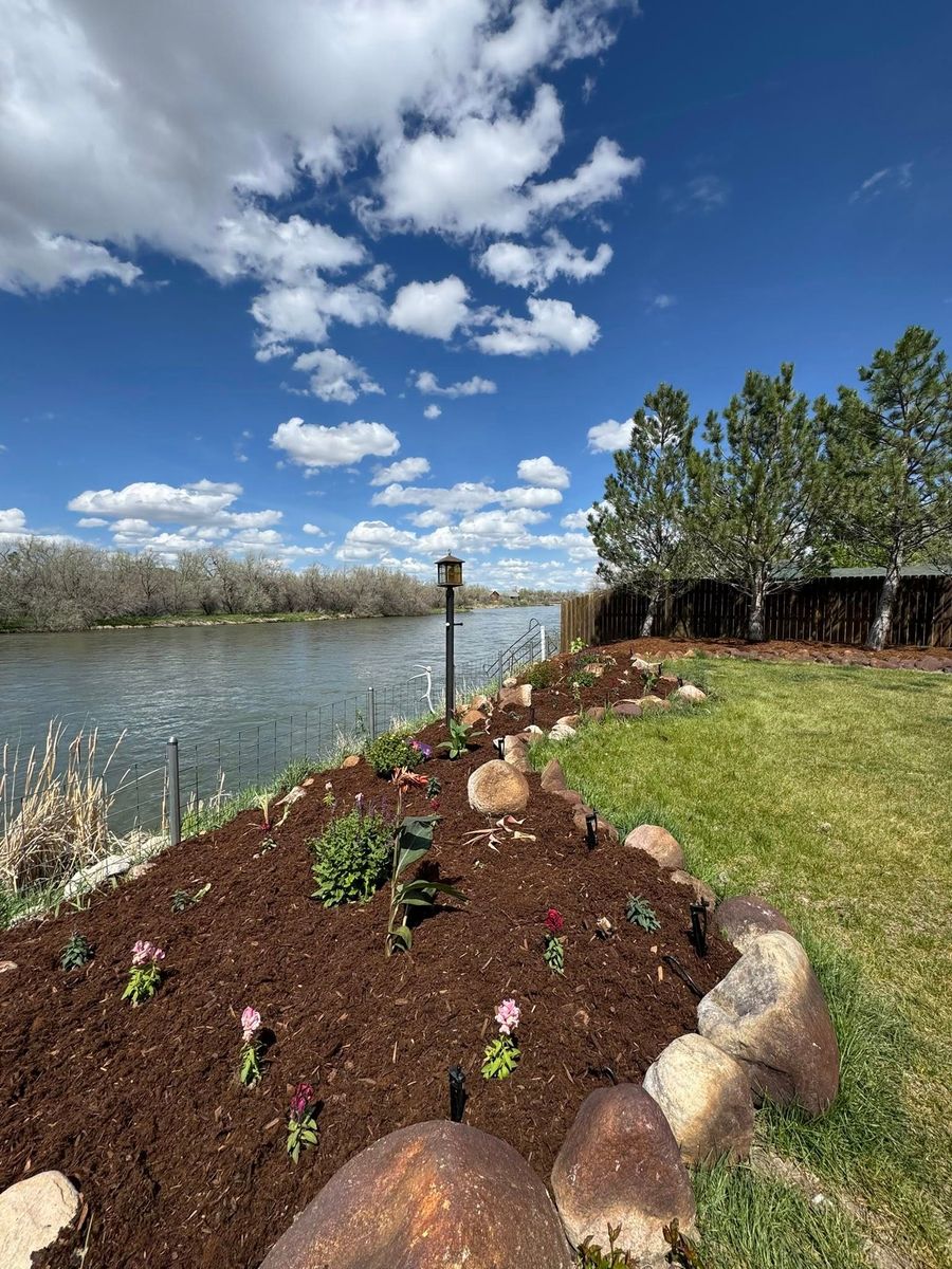 Mulch Installation for Precision Landscape in Casper, WY