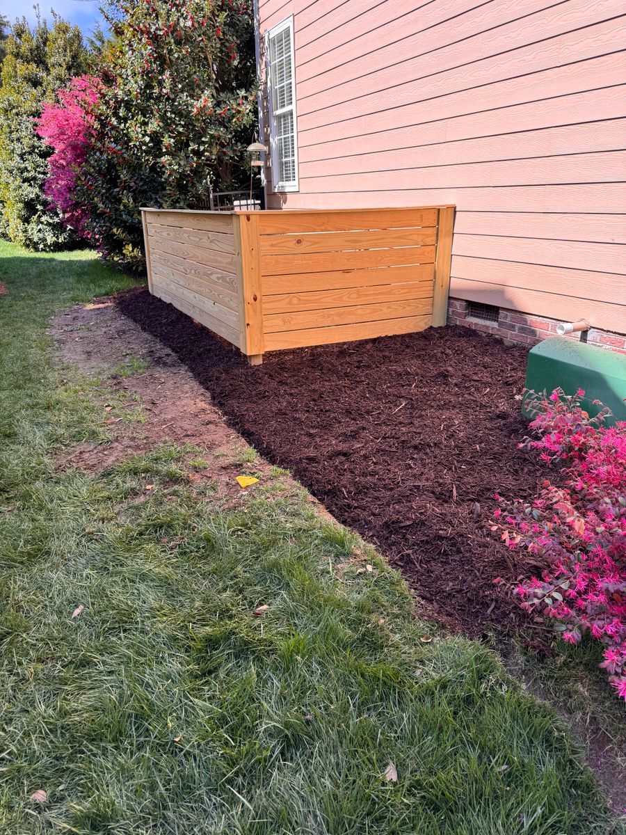Mulch Installation for CG’s Enterprises in Concord, NC