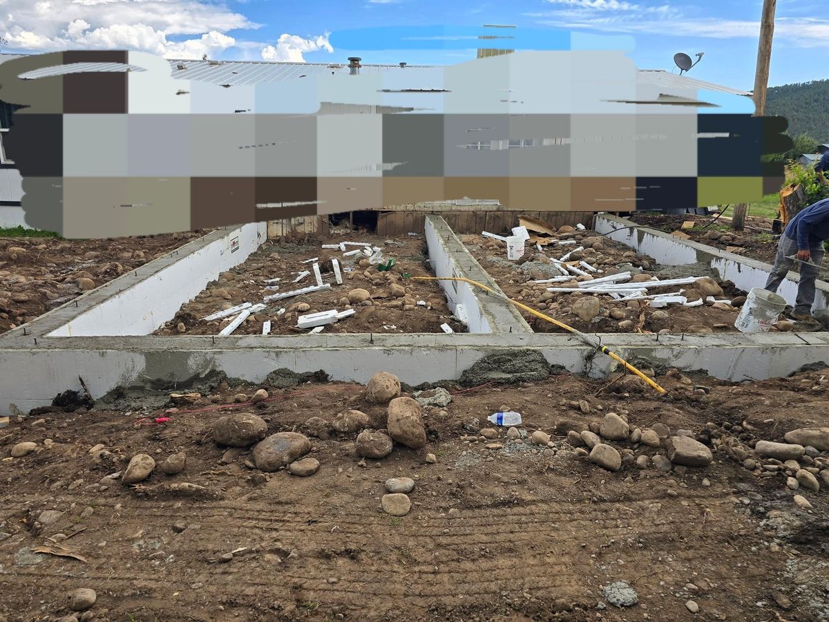 Excavation for Aragon Handy Works in Ranchos de Taos, NM