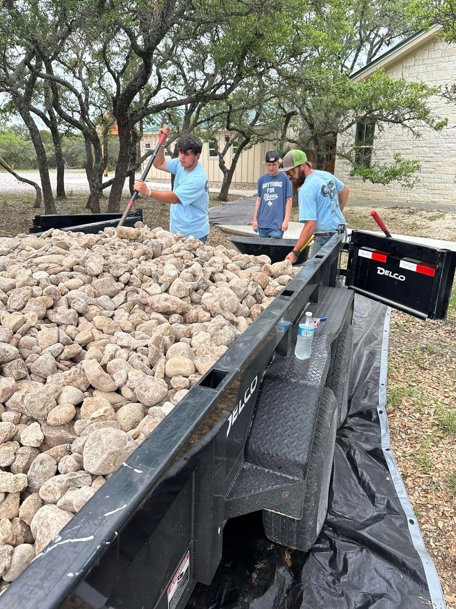 Hardscaping for CrossCut in Kempner, TX