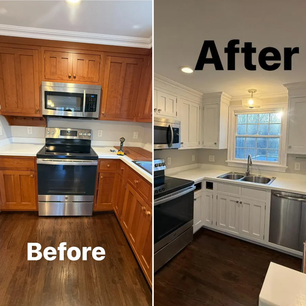 Cabinet Refinishing for Monarca Painting Company in Fairfield, CT