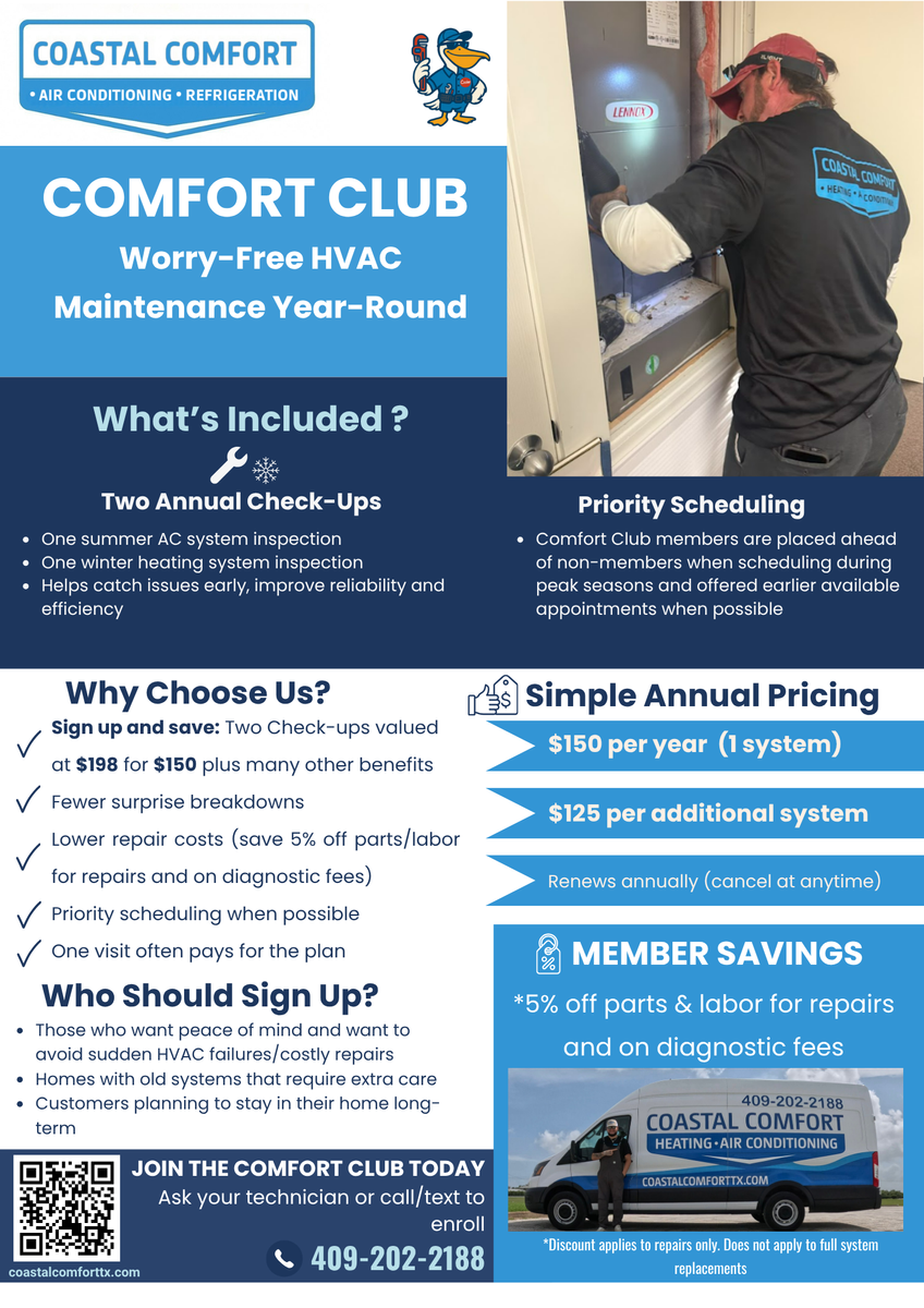 Routine Maintenance and Tune-ups for Coastal Comfort in Galveston, TX