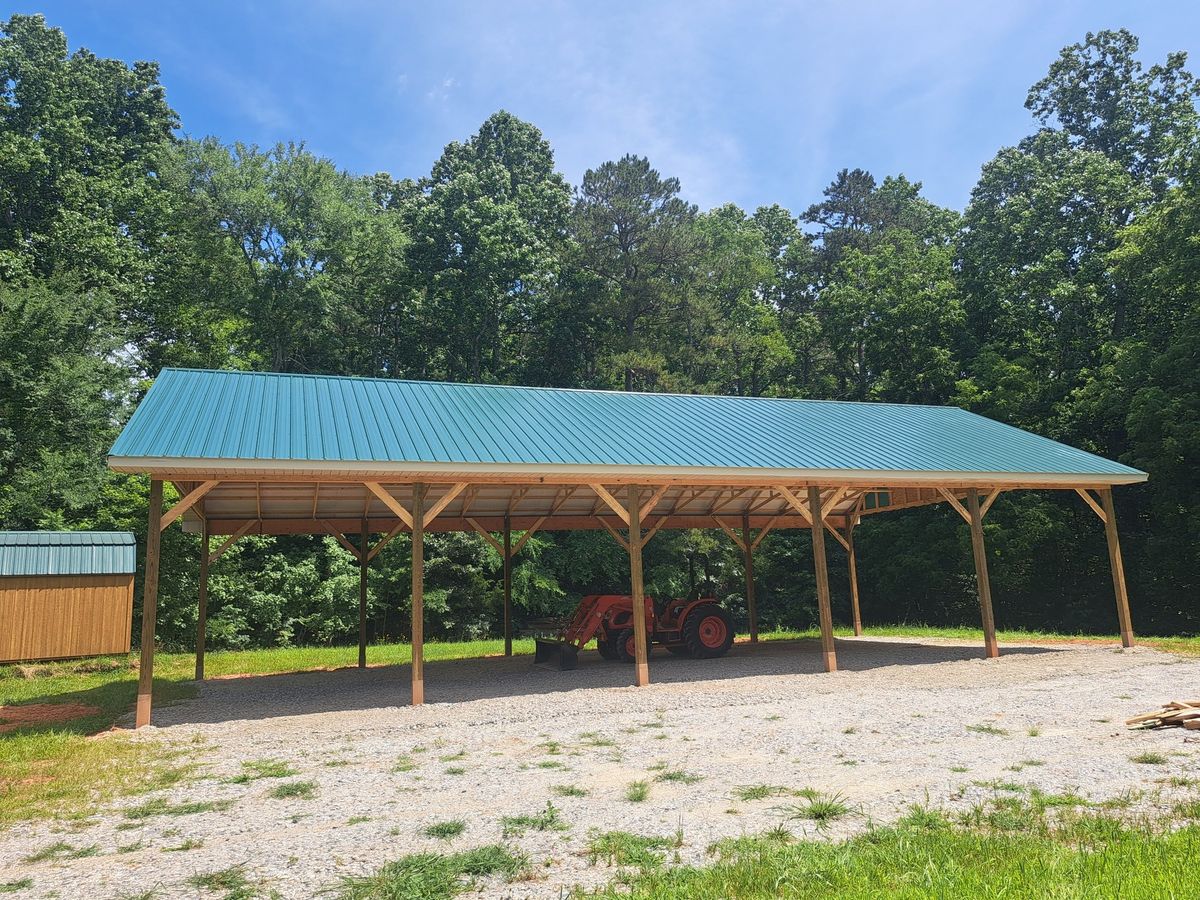 Post Frame Construction for Bostian Construction in Wilkes County, NC