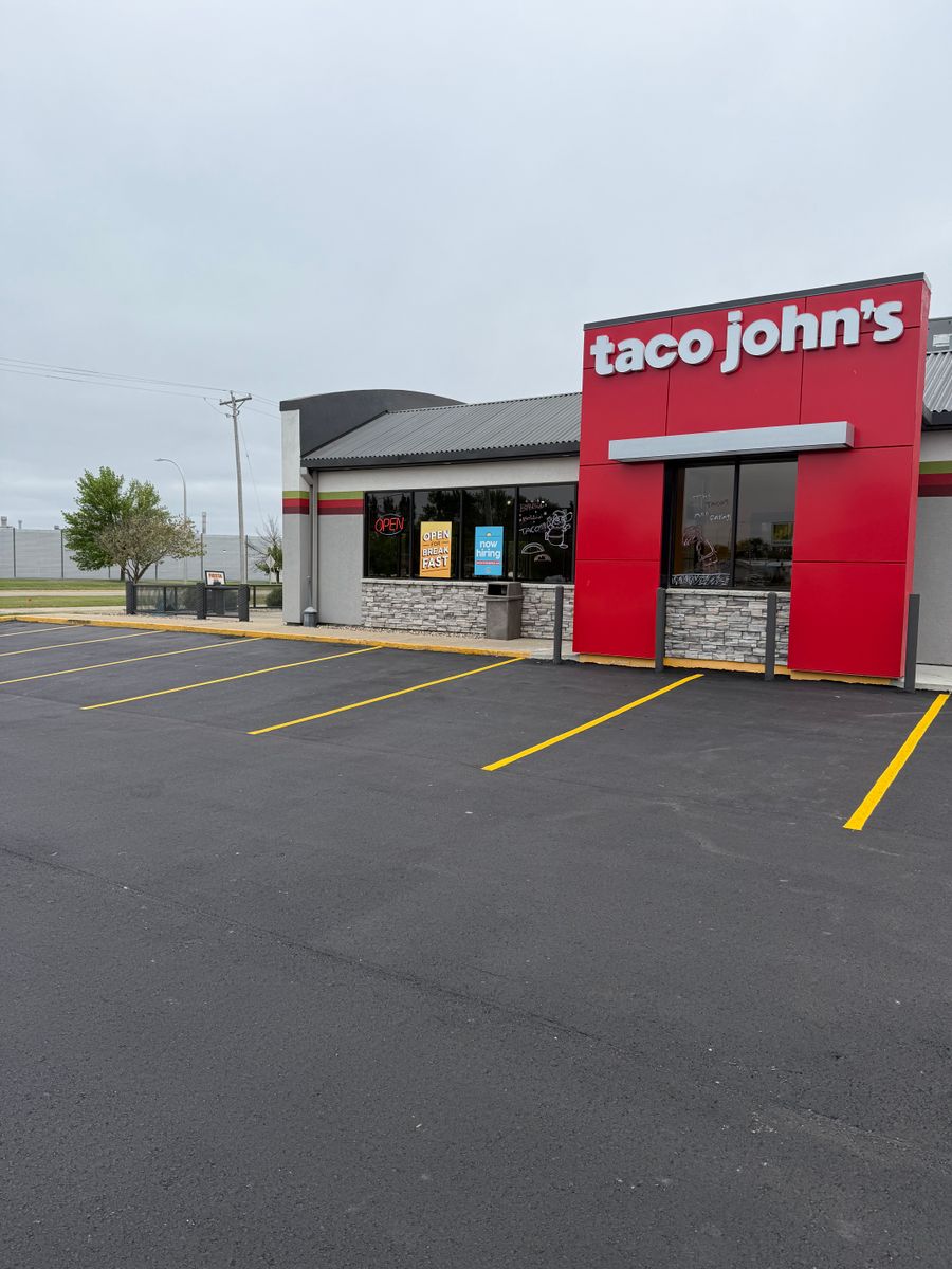 Line Striping for Midwest Line Striping LLC in Spirit Lake, IA