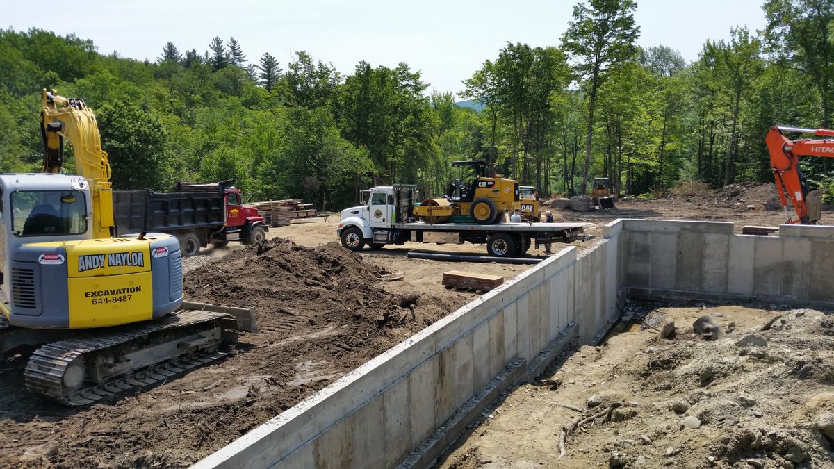 Residential & Commercial Excavation for Andy Naylor Excavation in Stowe, VT