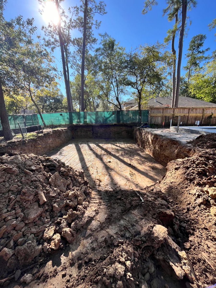 Excavation for BigTex Concrete Construction in Houston, TX