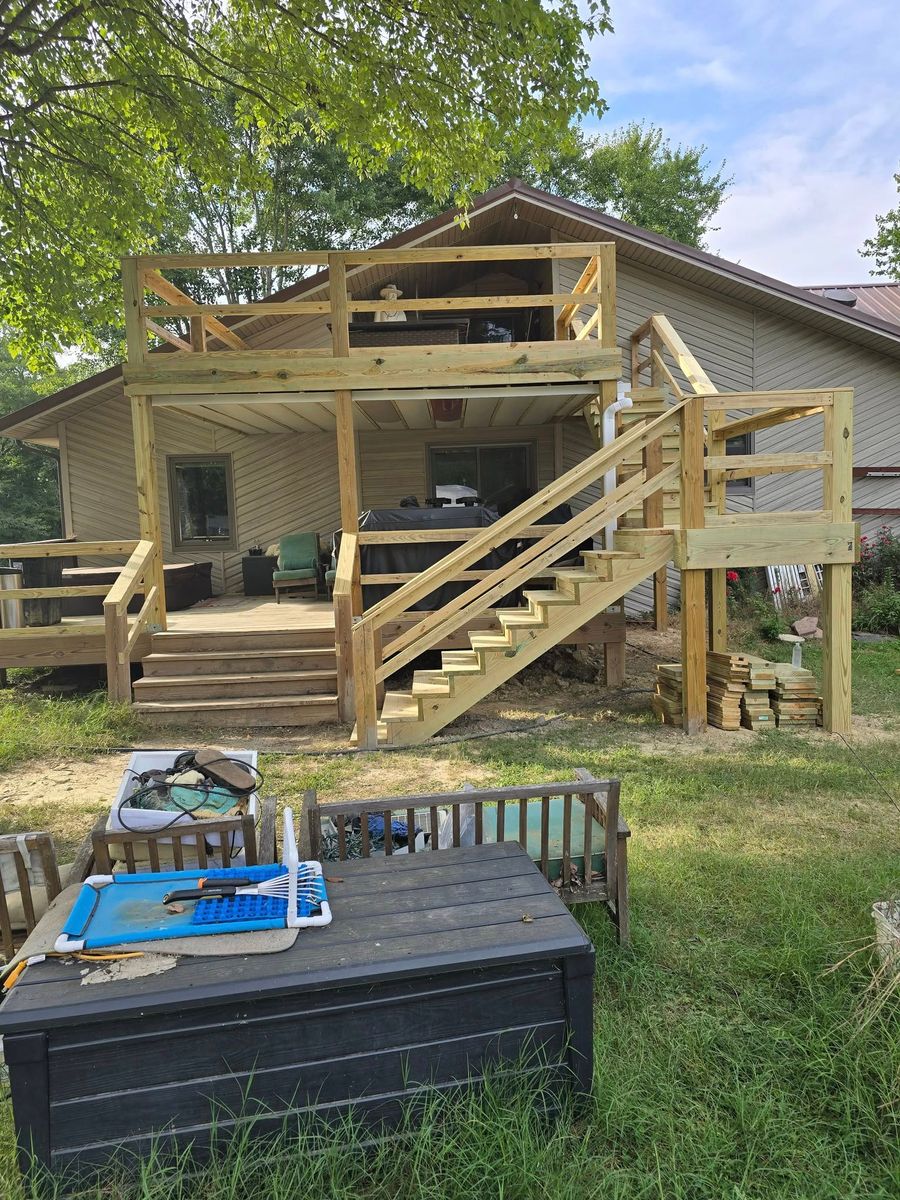 Deck Installation for The Handyman Viking in Dandridge, TN