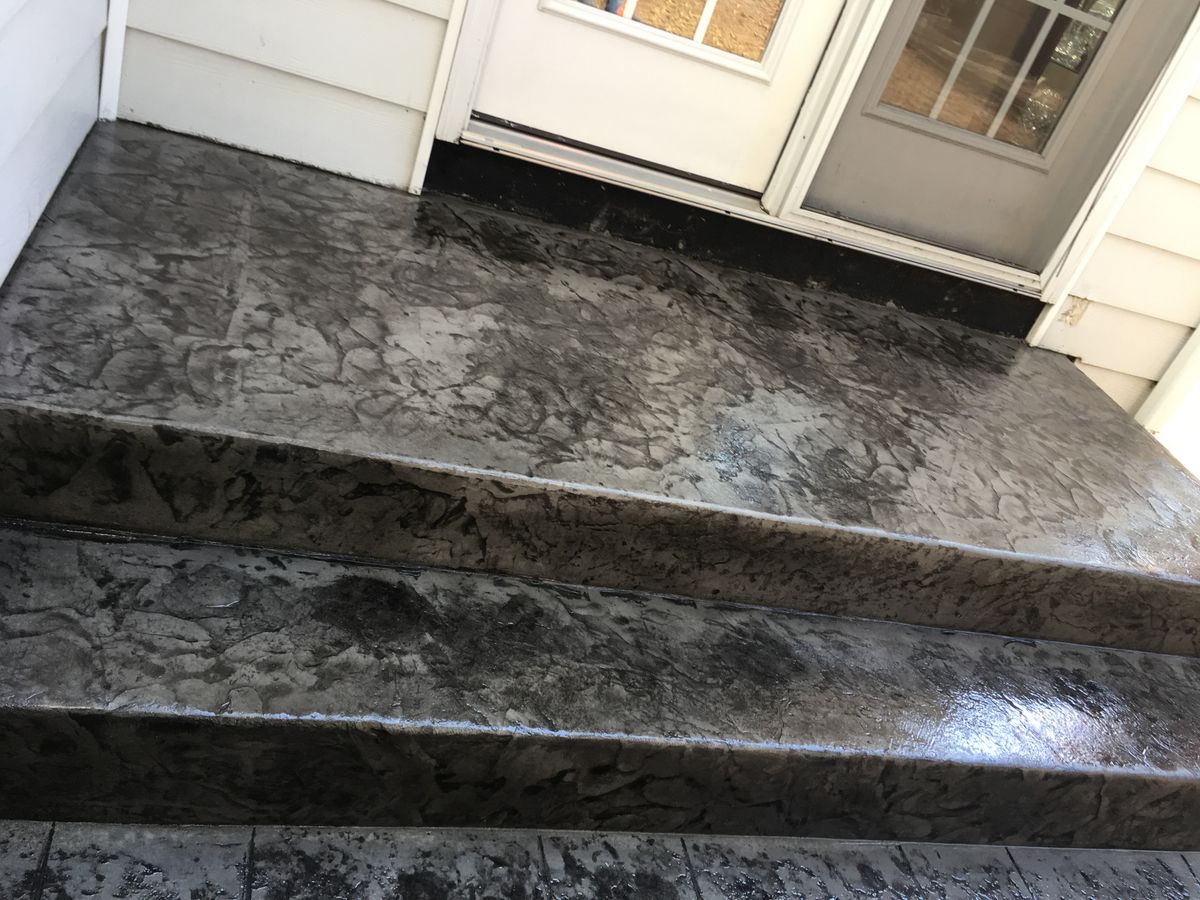 Stamped Concrete Installation for Dixie Concrete Masonry LLC in Saint Leonard, MD