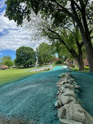 Hydroseeding for M.J. Construction & Landscape INC in Bristol, RI