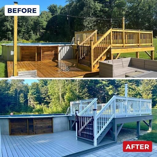Deck Staining for Elite Pro Painting & Cleaning Inc. in Worcester County, MA