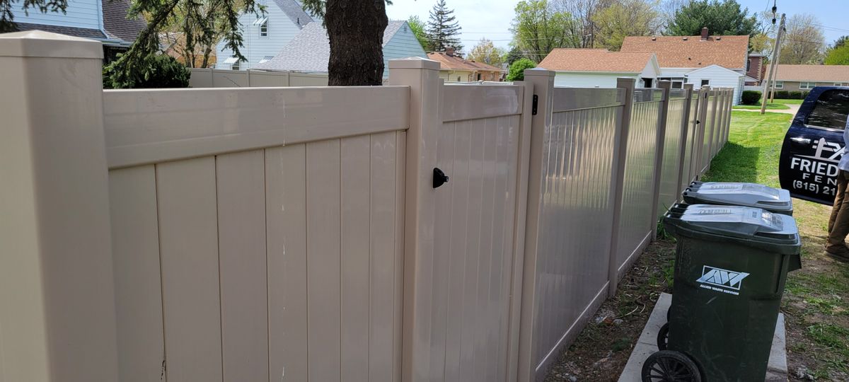 Fence Installation for Friedrich Fence in Sterling, IL