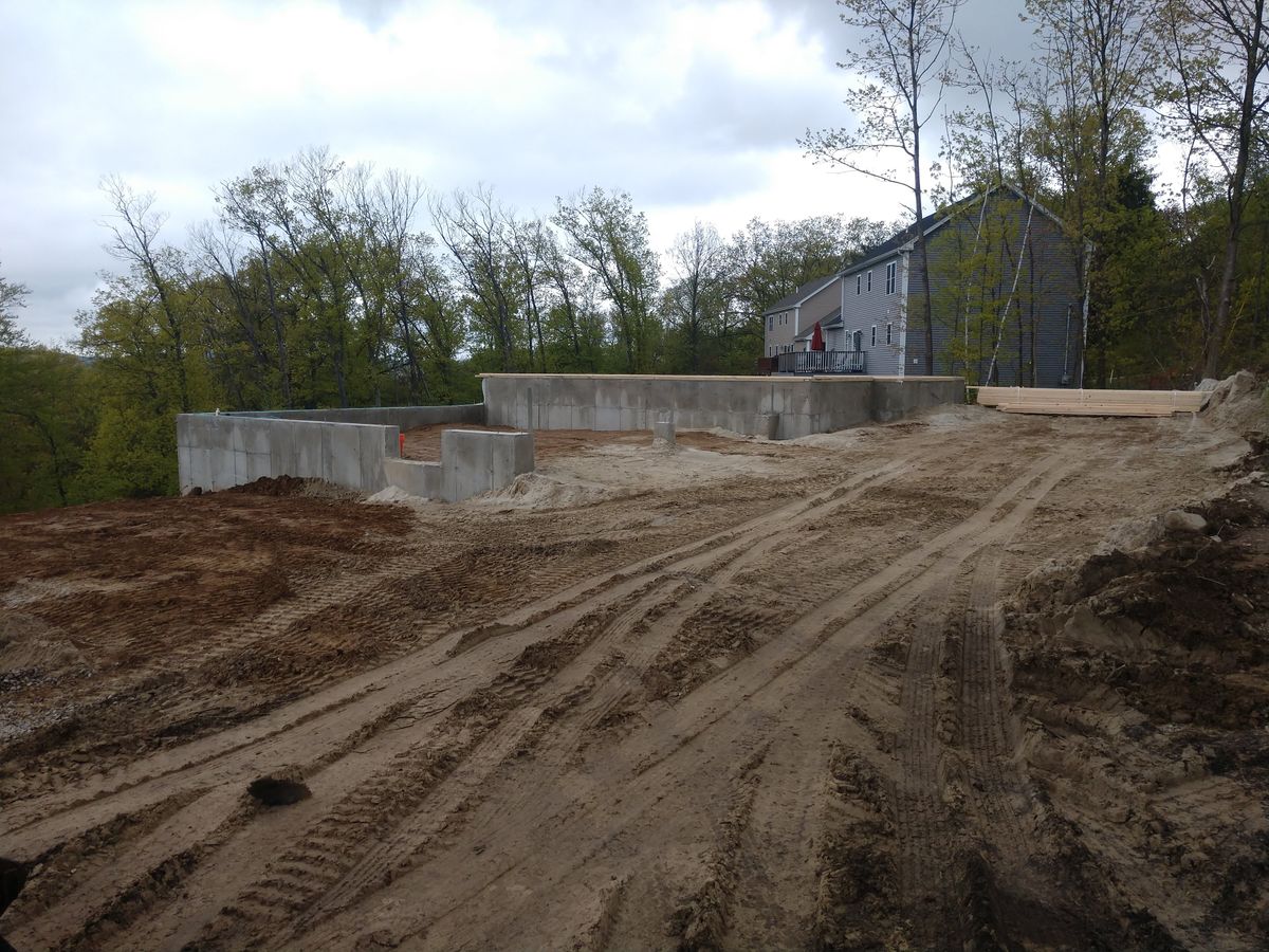 Foundation Digging for MJS Excavating in Hardwick, MA