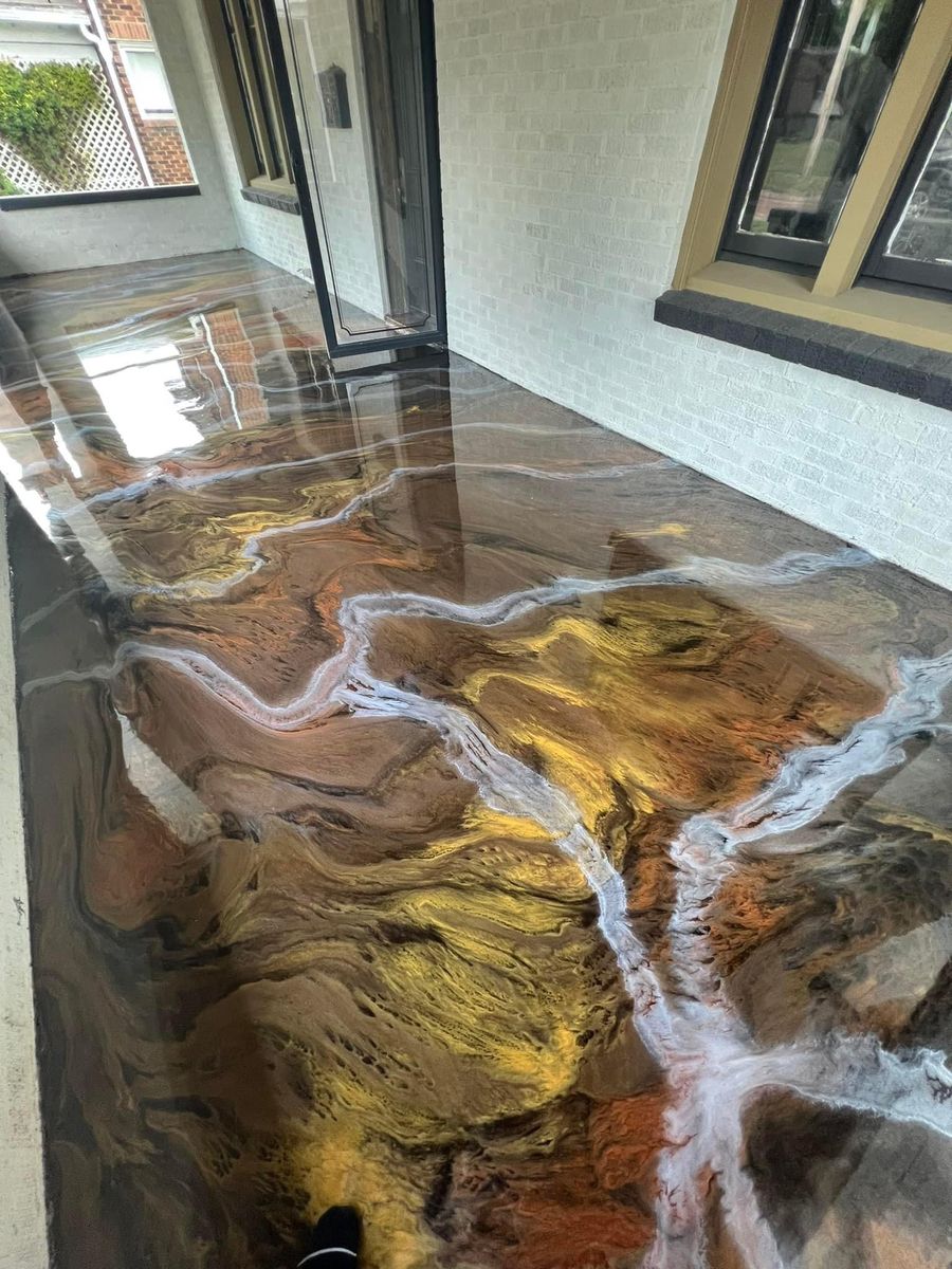 Concrete Resurfacing for Texas Curb N Borders in Houston, TX