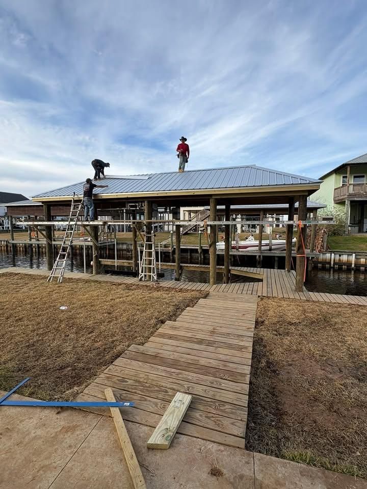 New Dock Construction for Coastal Marine Construction in Bay St. Louis, MS
