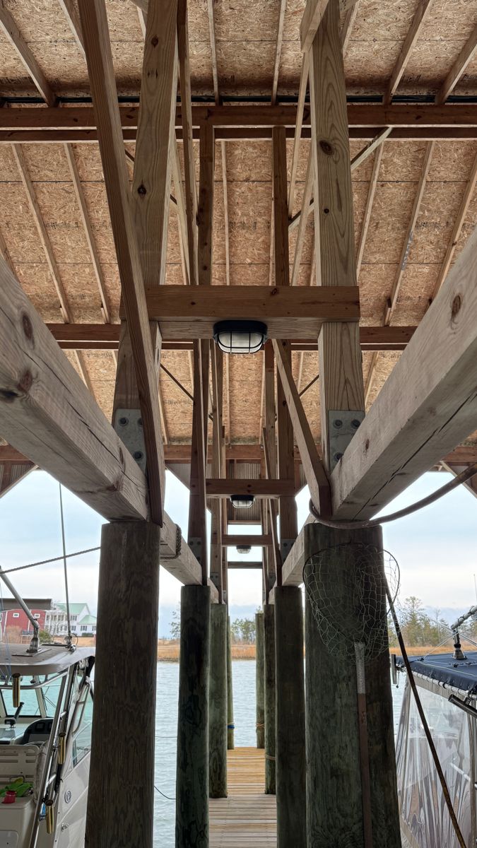 Dock & Marine Electrical Installation for Keeners Electric in Gloucester, VA