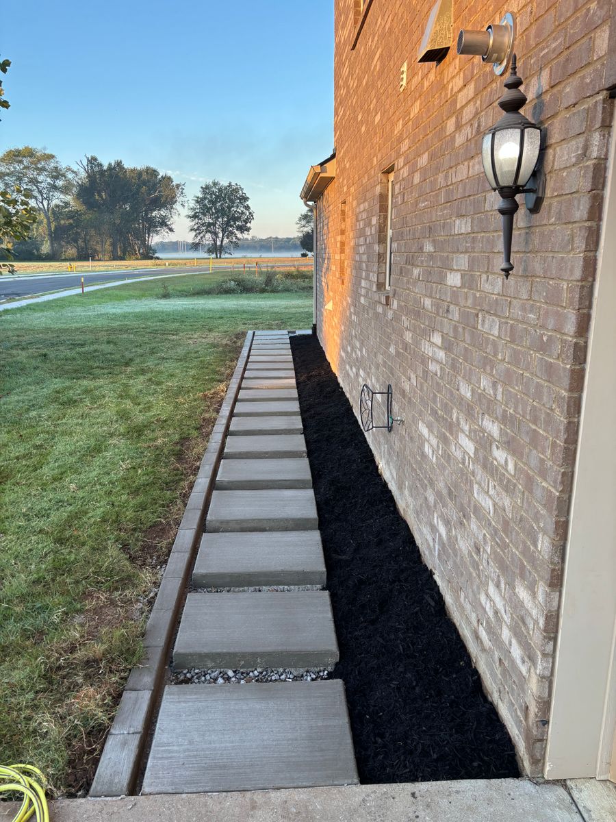 Concrete Walkway for Providence Concrete, LLC in Murfreesboro, Tennessee