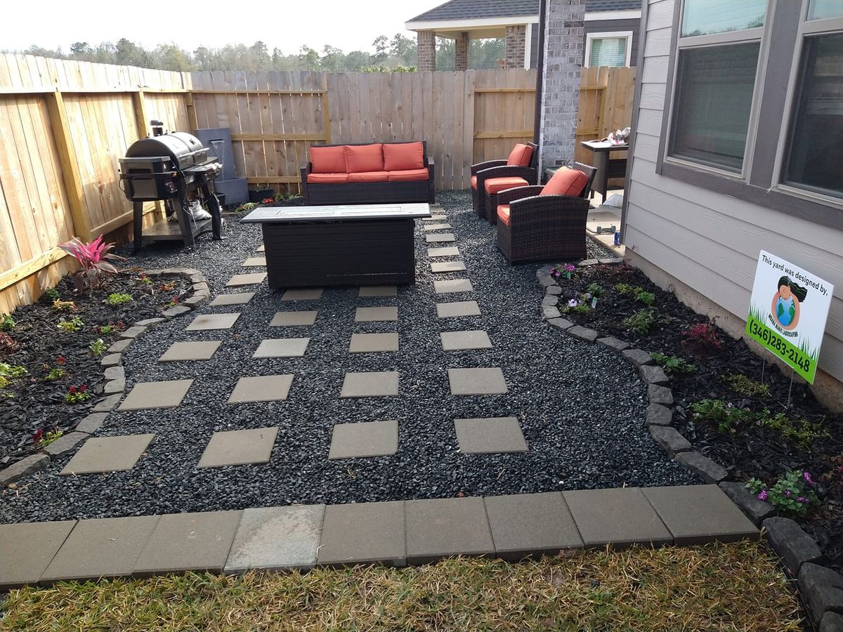 Patio Design & Construction for Moana Magic Landscaping in Houston, Texas