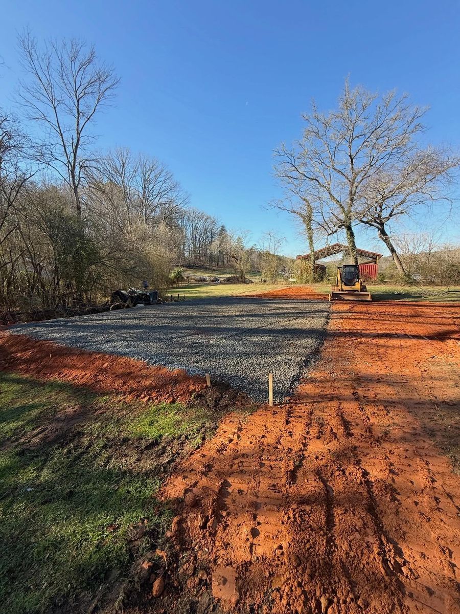 New Cut Driveways for T Crane Grading LLC in Clarkesville, GA
