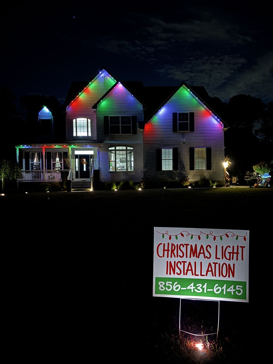 Permanent Lighting for Happy Holiday Christmas Lighting in Mullica Hill, NJ