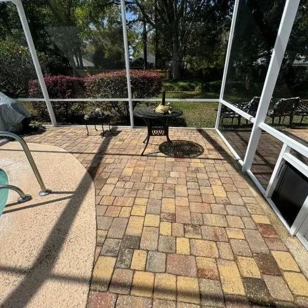 Pool & Patio Enclosure Wash for Patriotic Pressure Washing & Paver Sealing in Green Cove Springs, FL