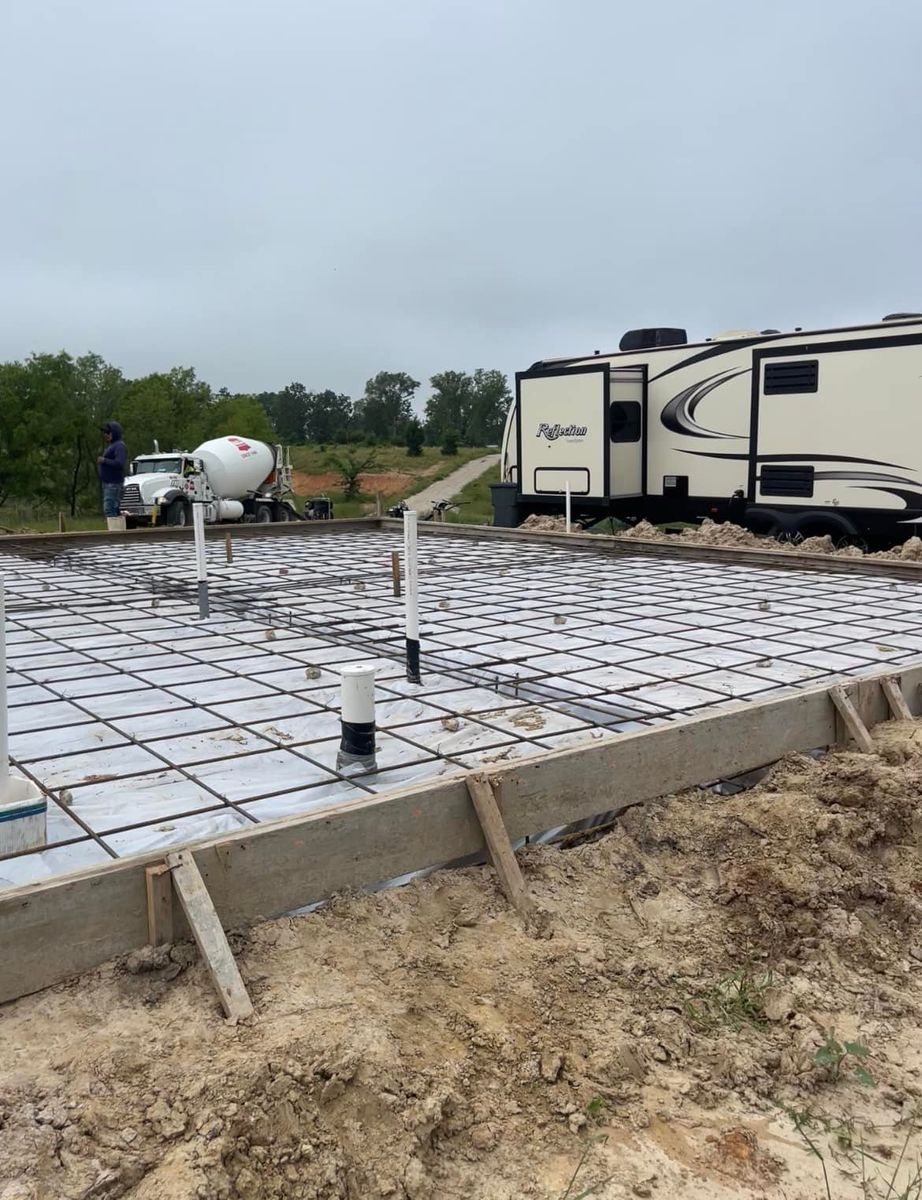 Concrete Slabs for CR Fabrication in Royse City, TX