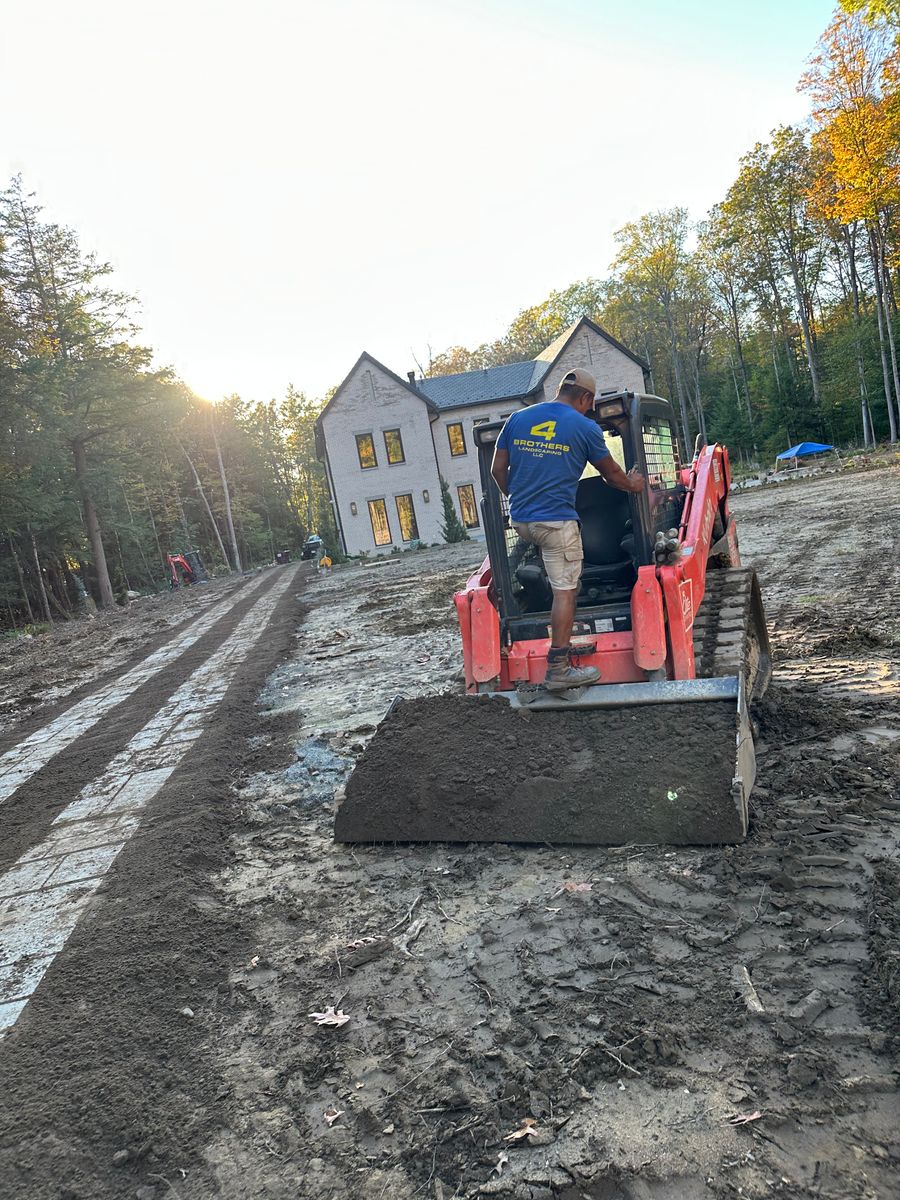 Drainage Installation for 4 Brothers Landscaping LLC in Albany, NY
