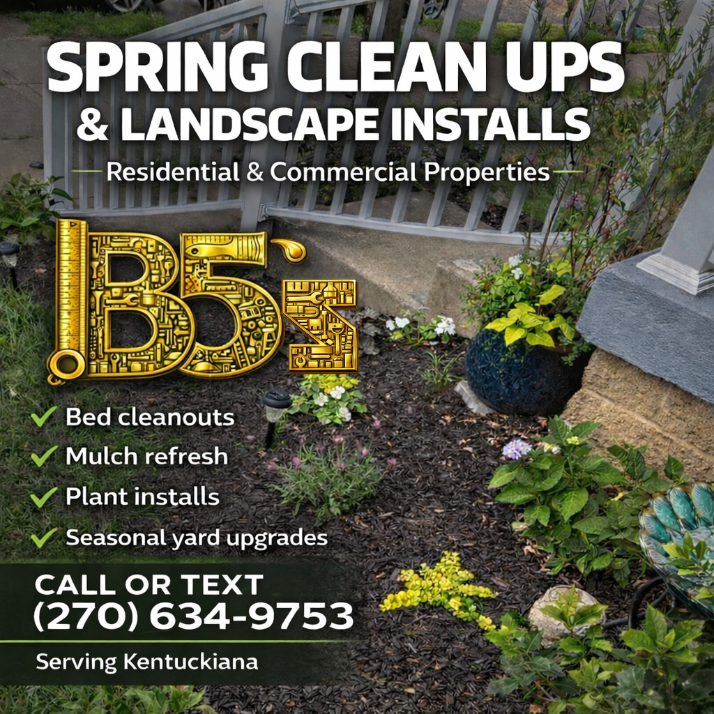 Spring Yard Clean Up for B5’s Painting & General Services in Louisville, KY