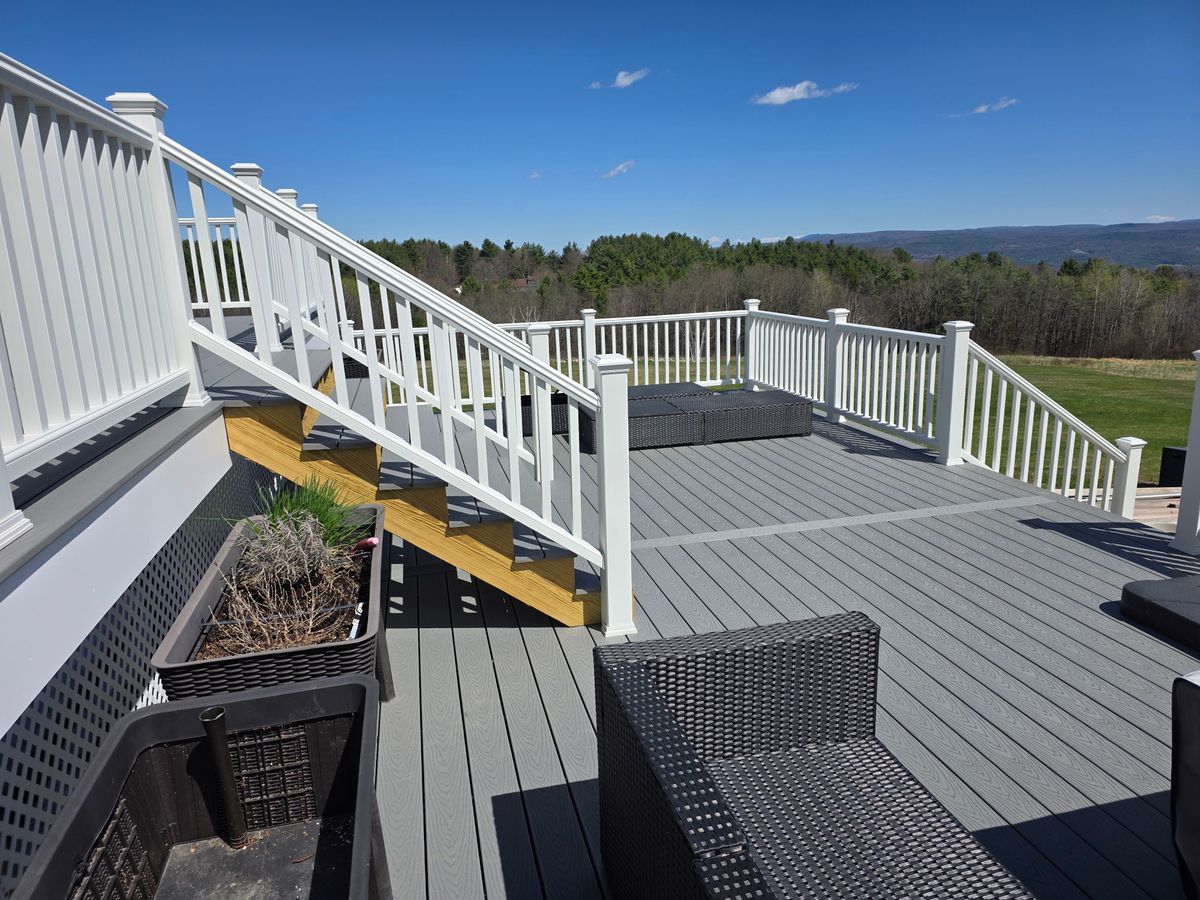 Deck and Patio Installation for Murphy's Tech & Trade in Sullivan County, NH