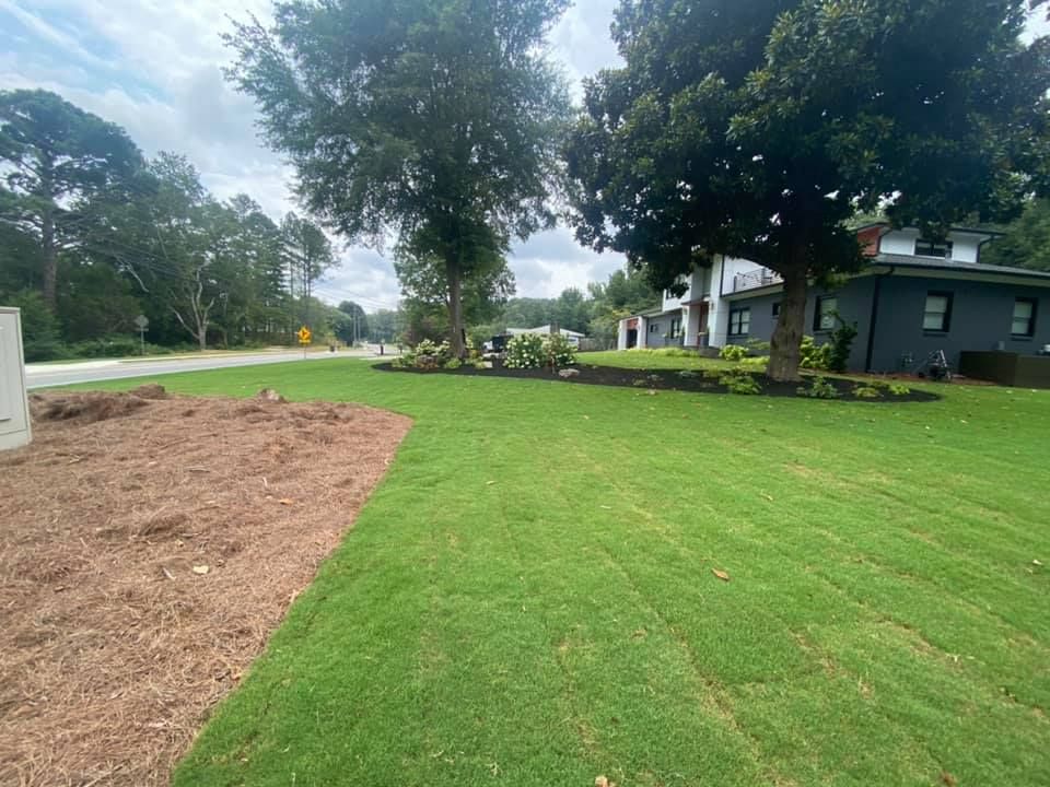 Sod installation for Galloway Landscaping in Acworth, GA