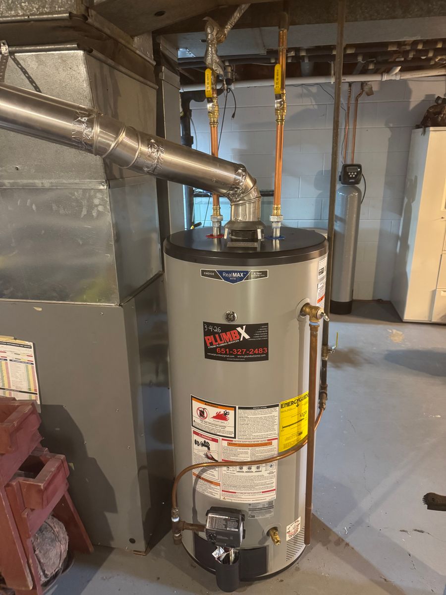 Water Heater Services for PLUMBX in Inver Grove Heights, MN