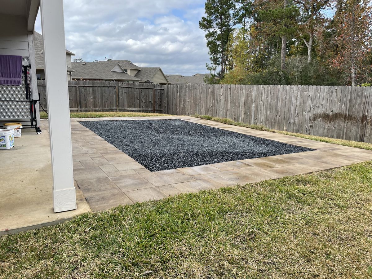 Hardscaping for Atlas Land Design in Creekside Park, TX
