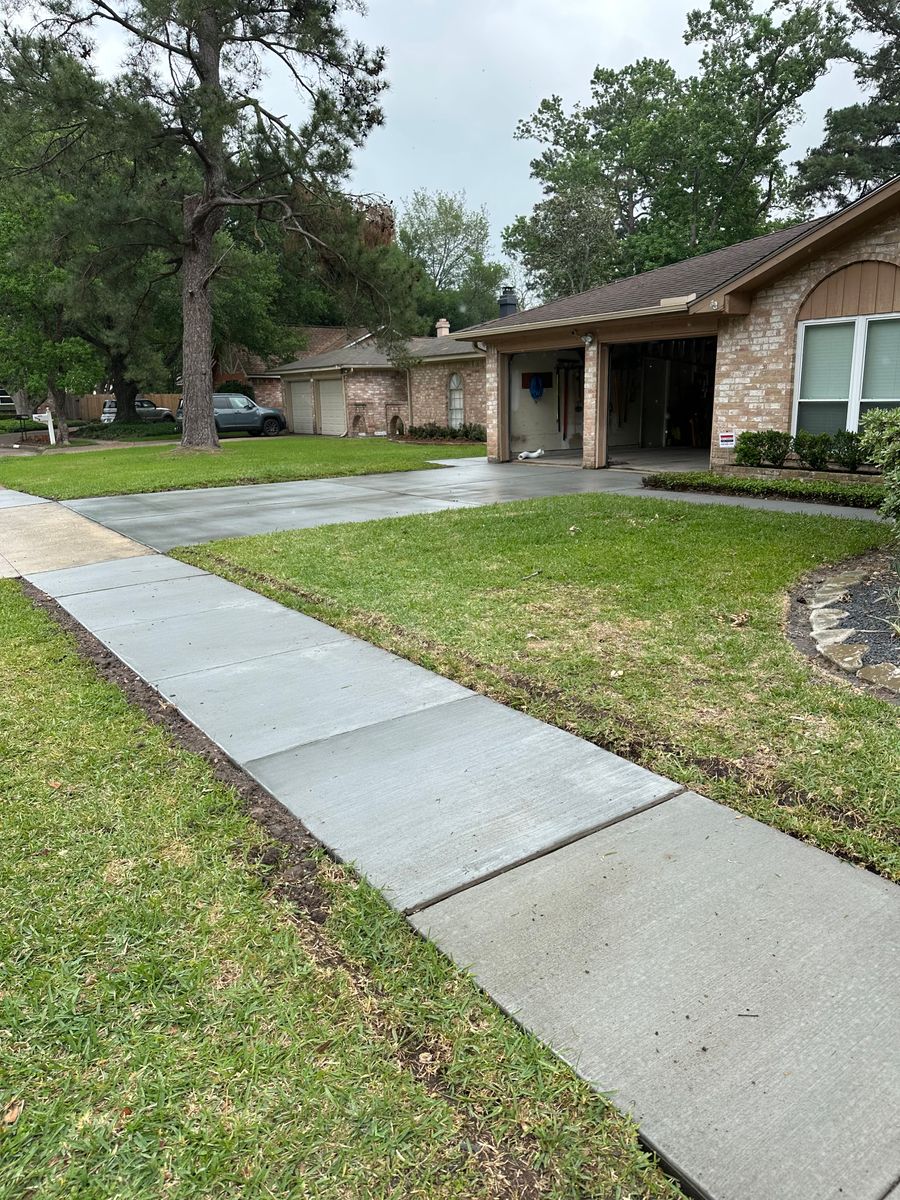 Flatwork for BigTex Concrete Construction in Houston, TX