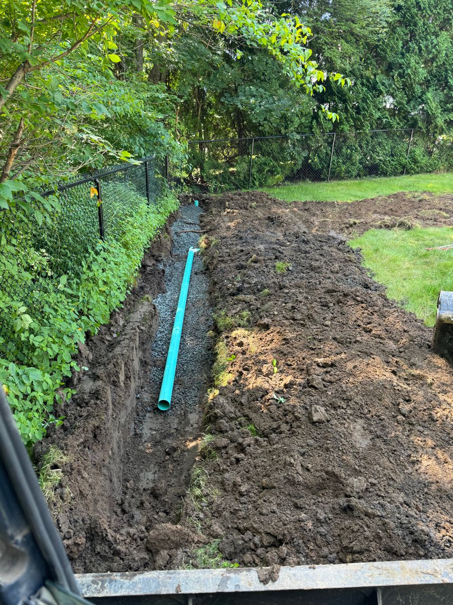 Drainage for Lennon Land Management in Suffield, CT