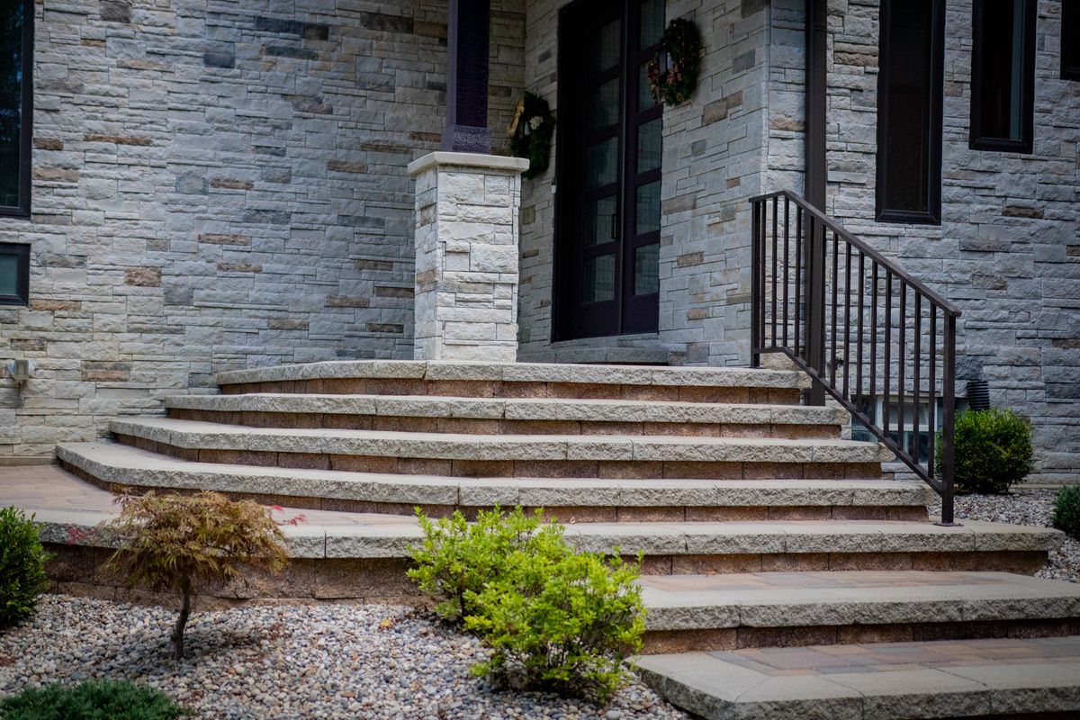 Retaining Wall Installation for Sunstone Construction in  Commerce ,  MI