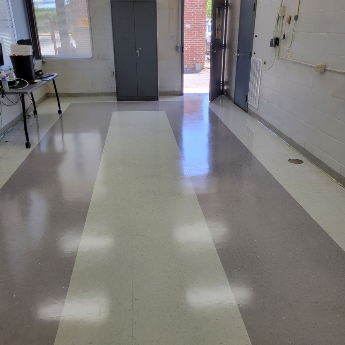 Stripping and Waxing Floors for A Helping Hand Cleaning Service in Lugoff, SC