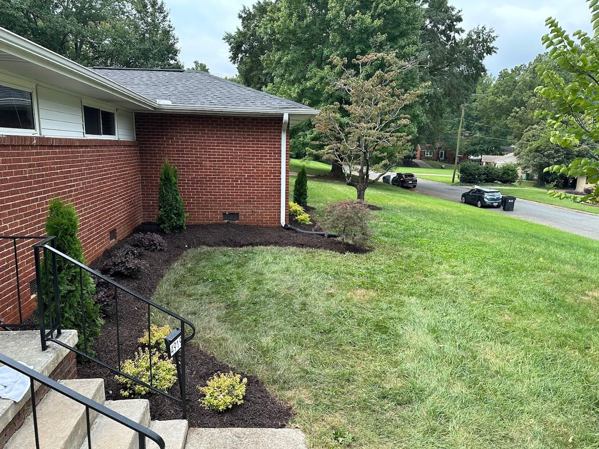 Landscape Installation for Upcycled Landscape and Design in Charlotte, NC