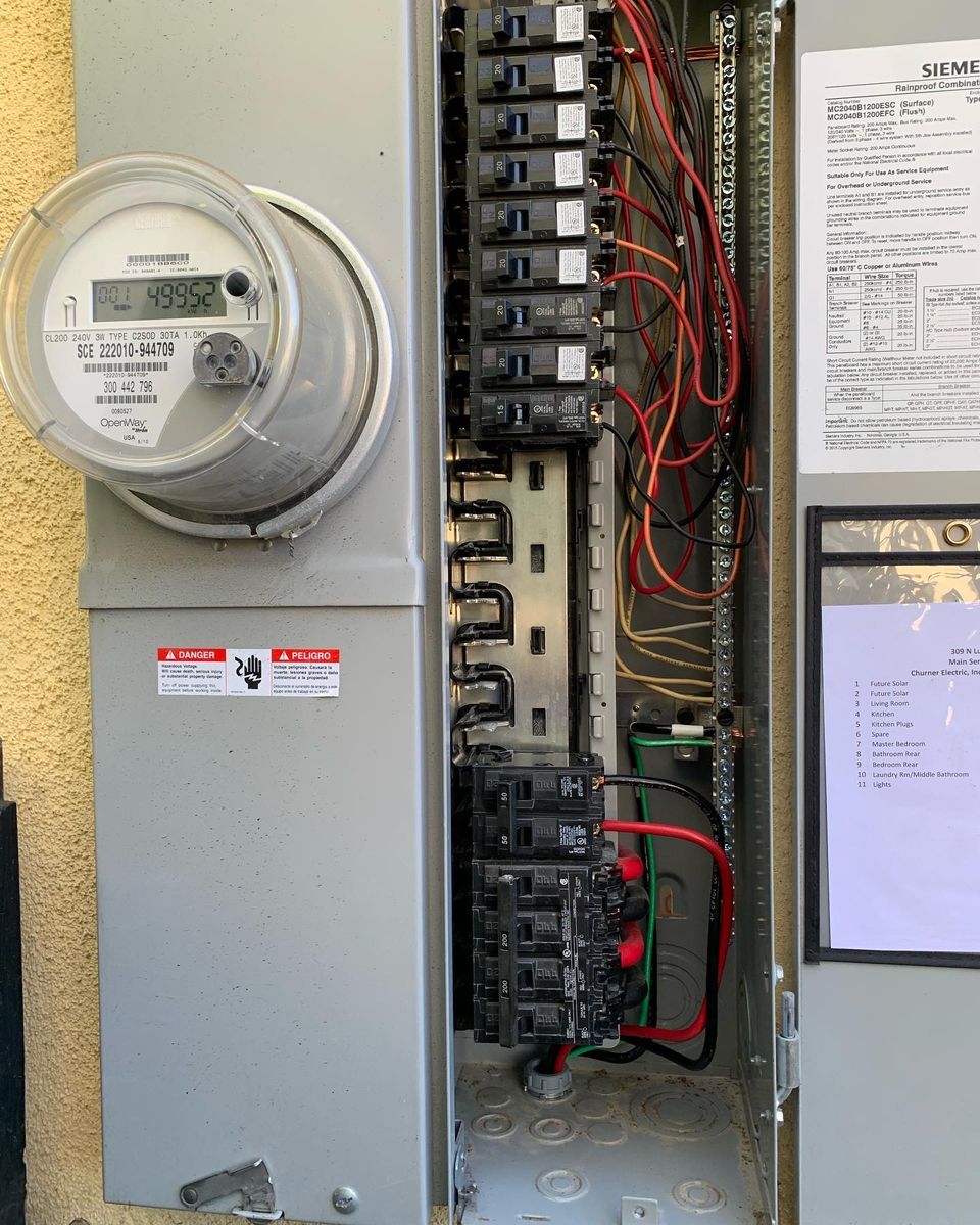 Electric Panel Upgrade for Blueprint Electric in Los Angeles County, CA
