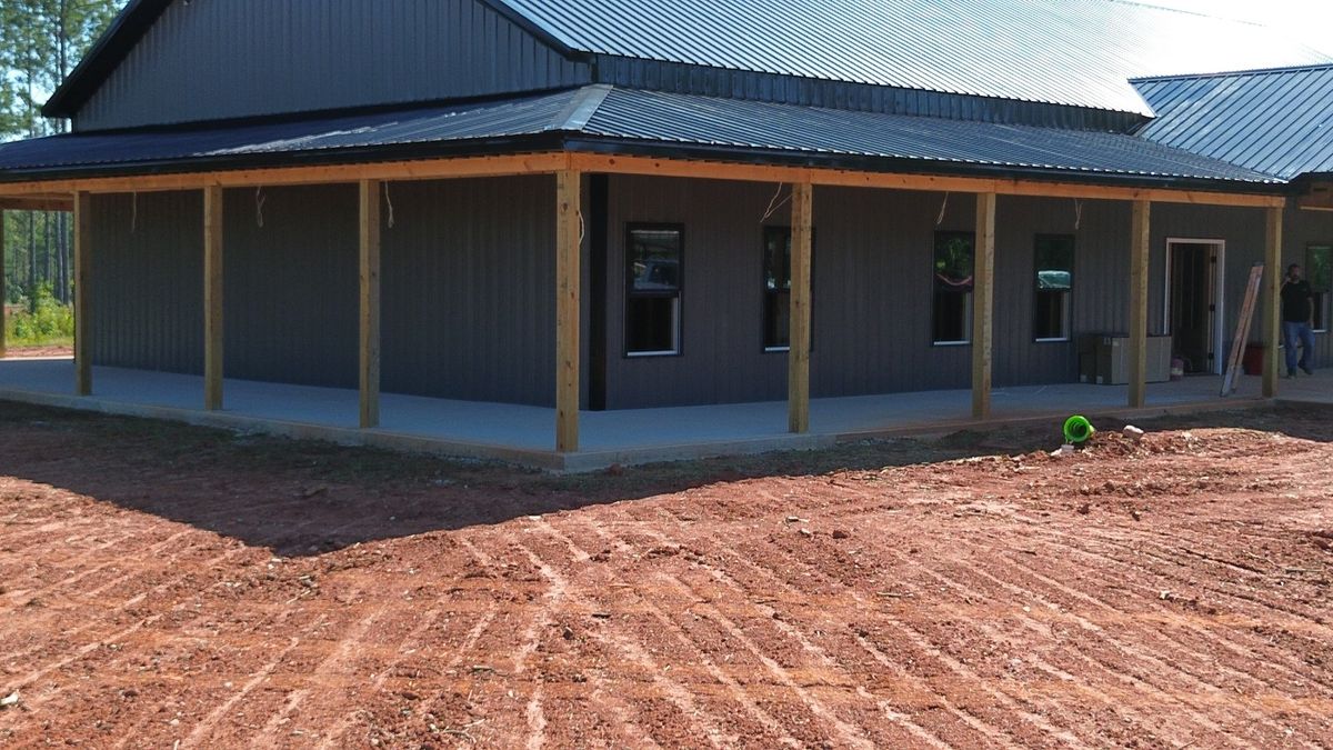 Pole Barn Construction for A Carpenter's Son in Williamson, GA