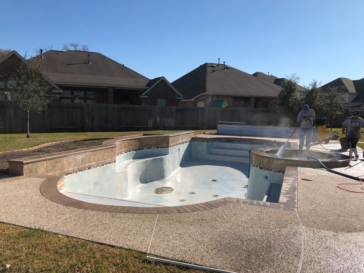Pool Remodels for Texas Curb N Borders in Houston, TX