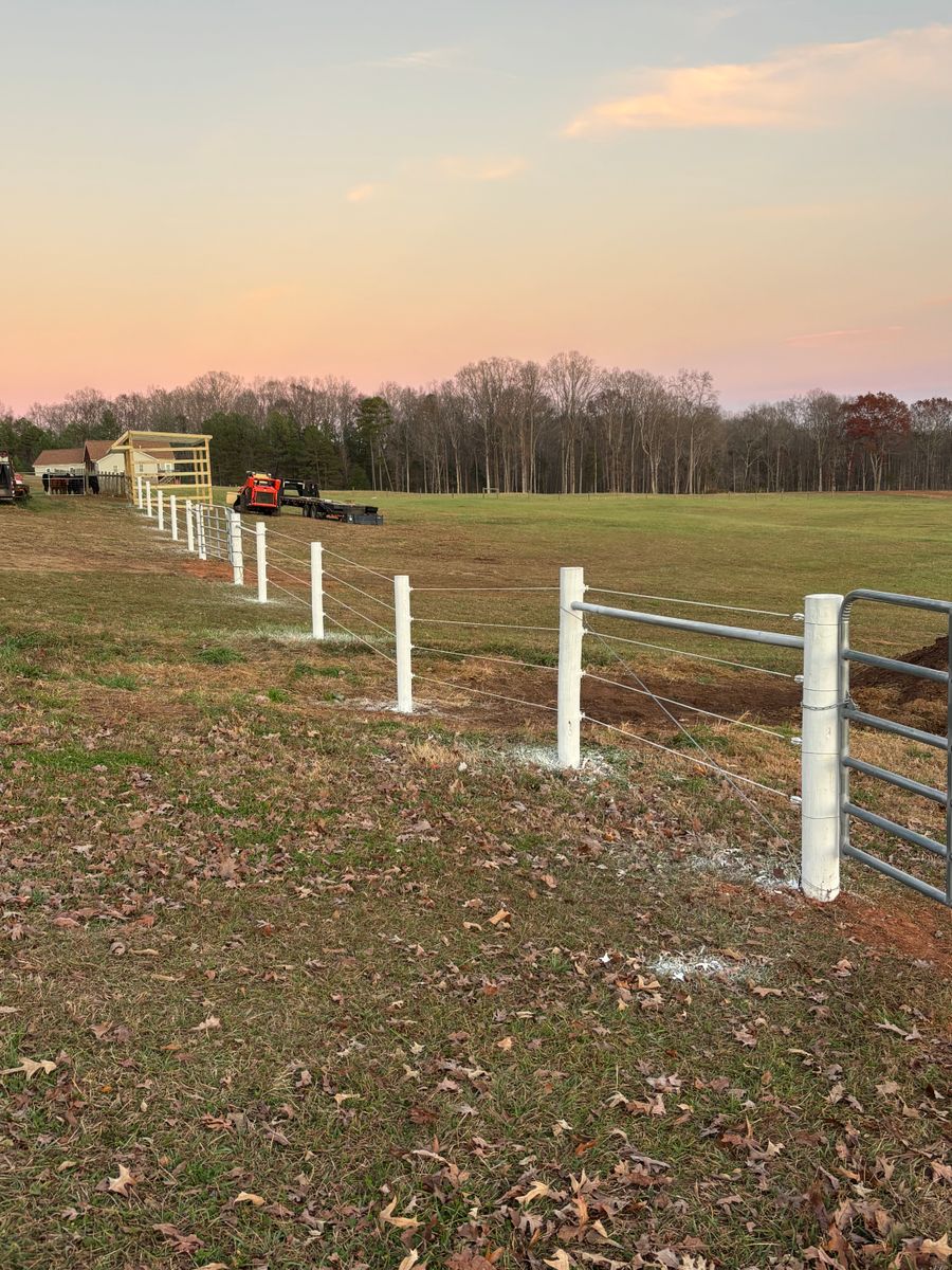 Land Development for LB Fencing & Services in Archdale, NC