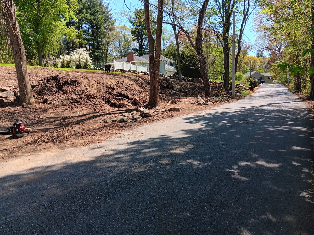 Land clearing for Roeger Property Solutions in Haverhill, MA