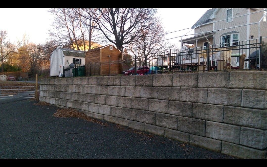 Retaining walls for MJS Excavating in Hardwick, MA