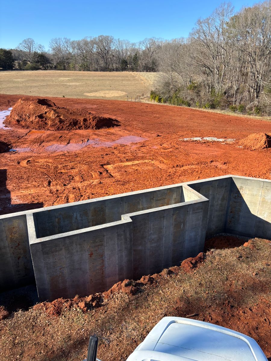 Poured Concrete Walls for Baer & Sons Concrete in Greenwood County, SC